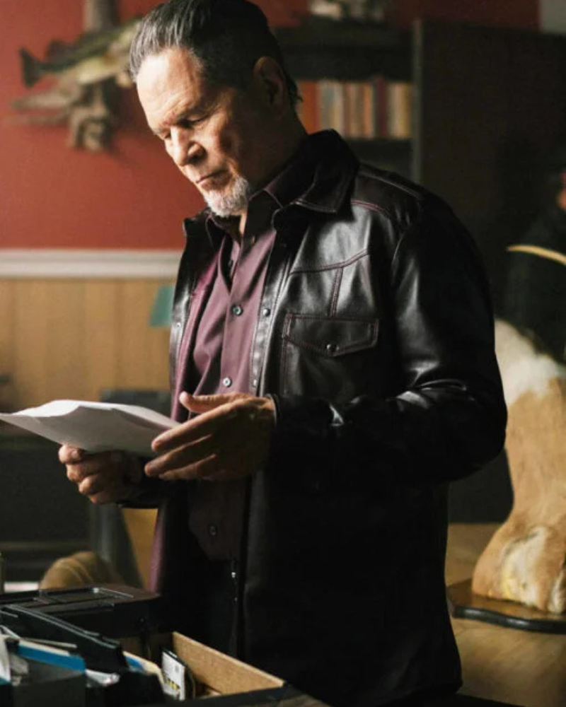 A Martinez Blue Ridge The Series S01 Leather Jacket