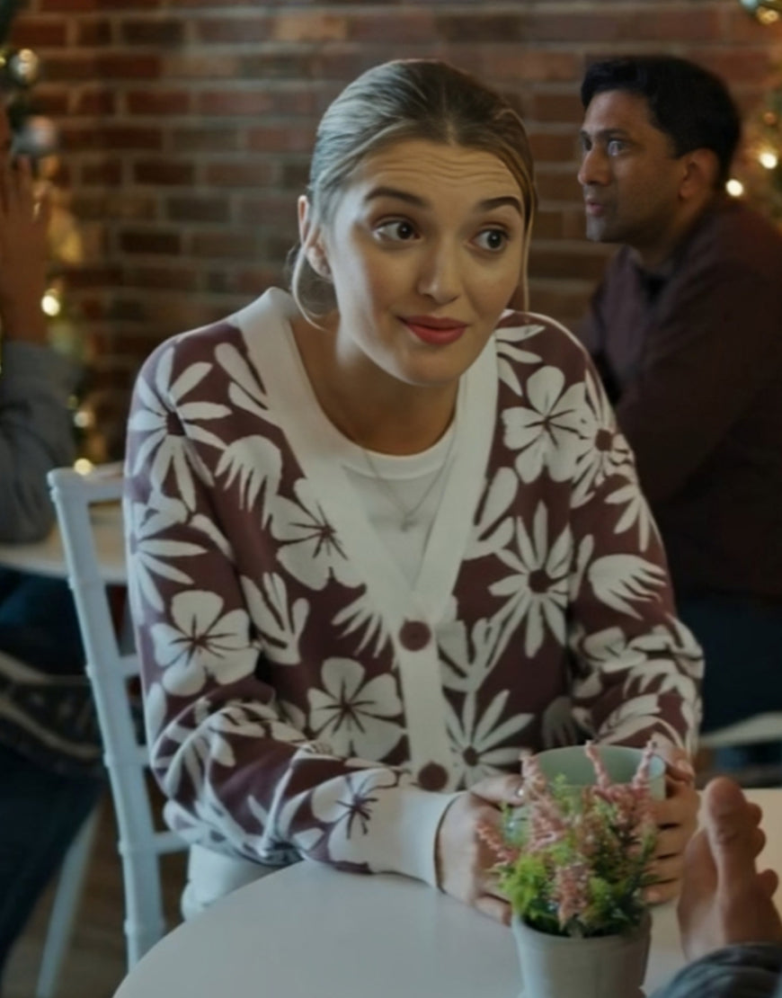 A Novel Noel 2024 Kaitlyn Bernard Floral Cardigan