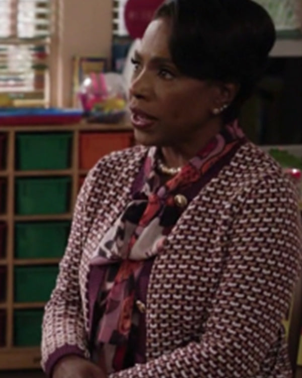 Abbott Elementary S04 Sheryl Lee Ralph Tweed Cardigan