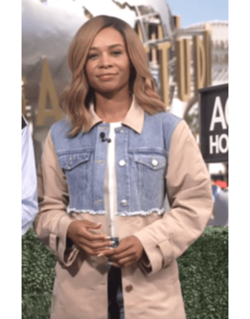 Access Hollywood 2025 Zuri Hall Two-Tone Trench Coat