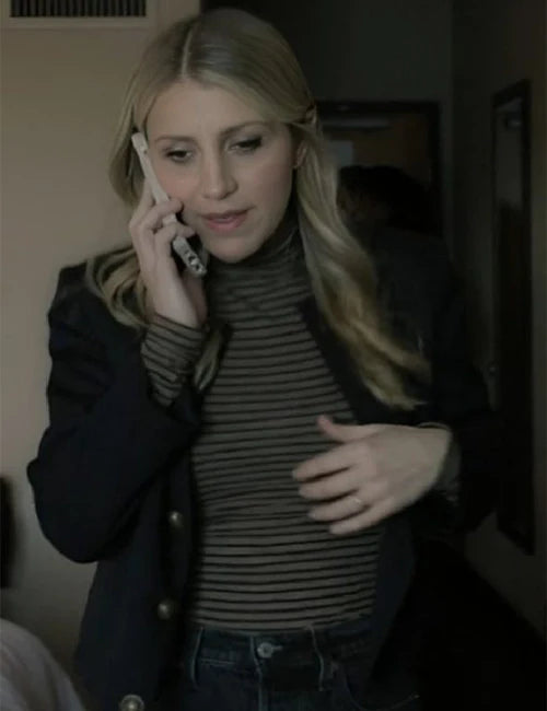 Annaleigh Ashford Happy Face Black Blazer