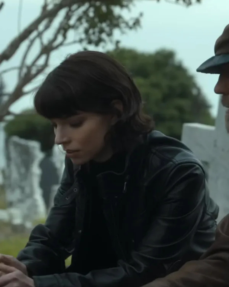 Anya Taylor-joy The Gorge Black Leather Jacket