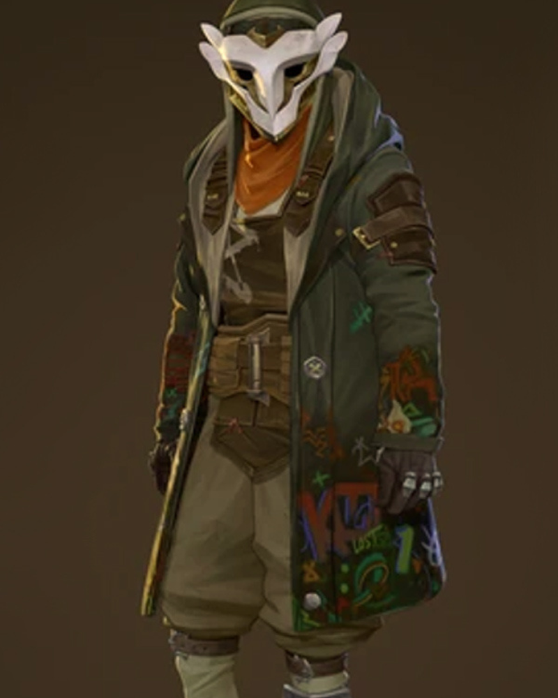 Ekko Arcane Tv Series Green Hooded Jacket