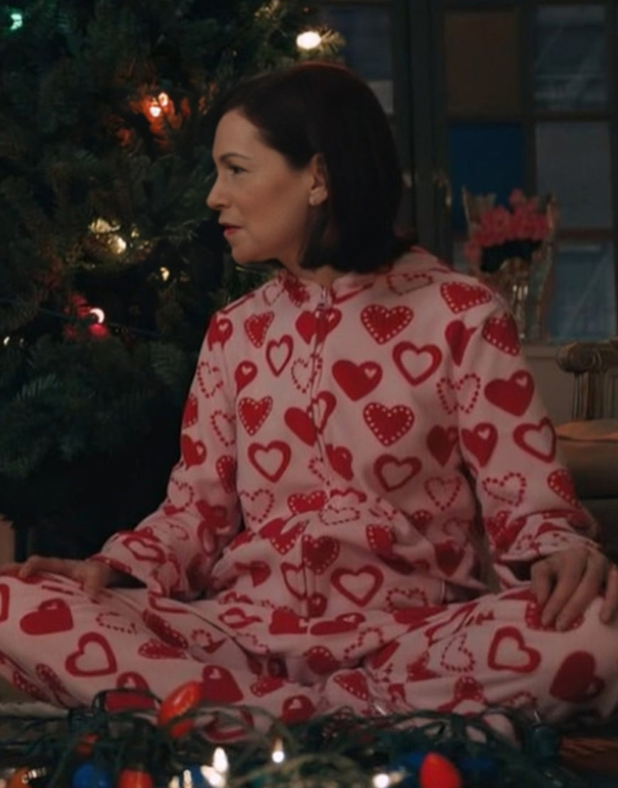Elsbeth S02 Carrie Preston Heart Print Jumpsuit