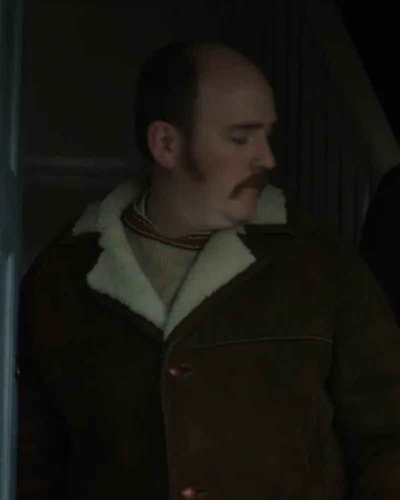 Joe Lynskey Say Nothing Brown Shearling Jacket
