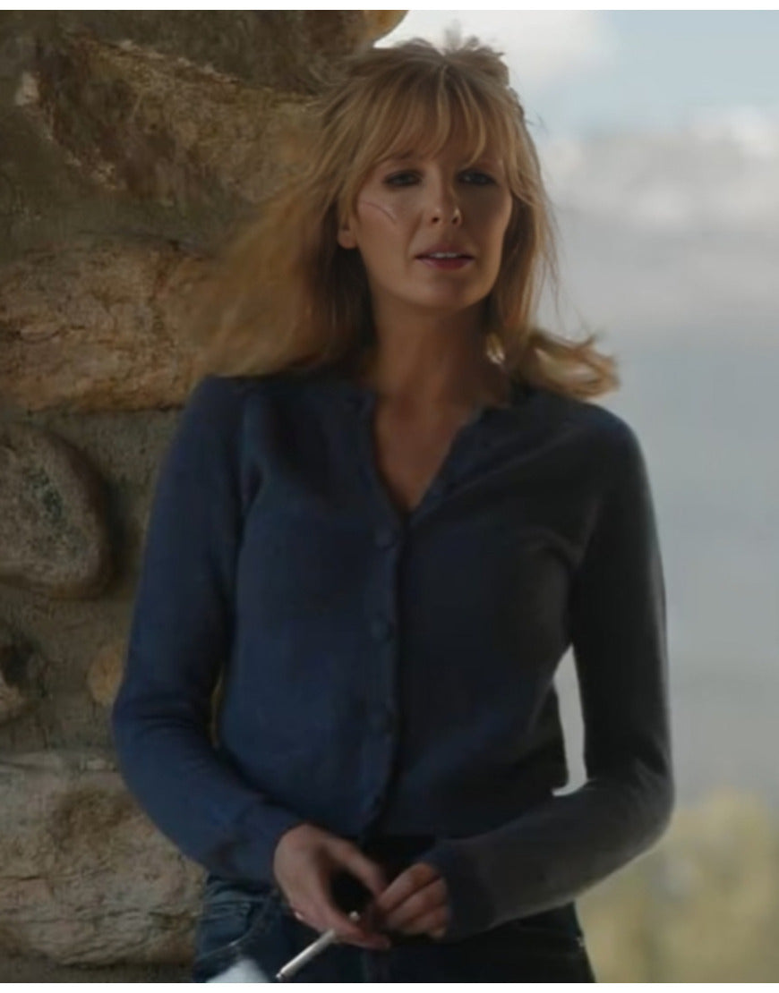 Yellowstone S05 Beth Dutton Blue Cardigan