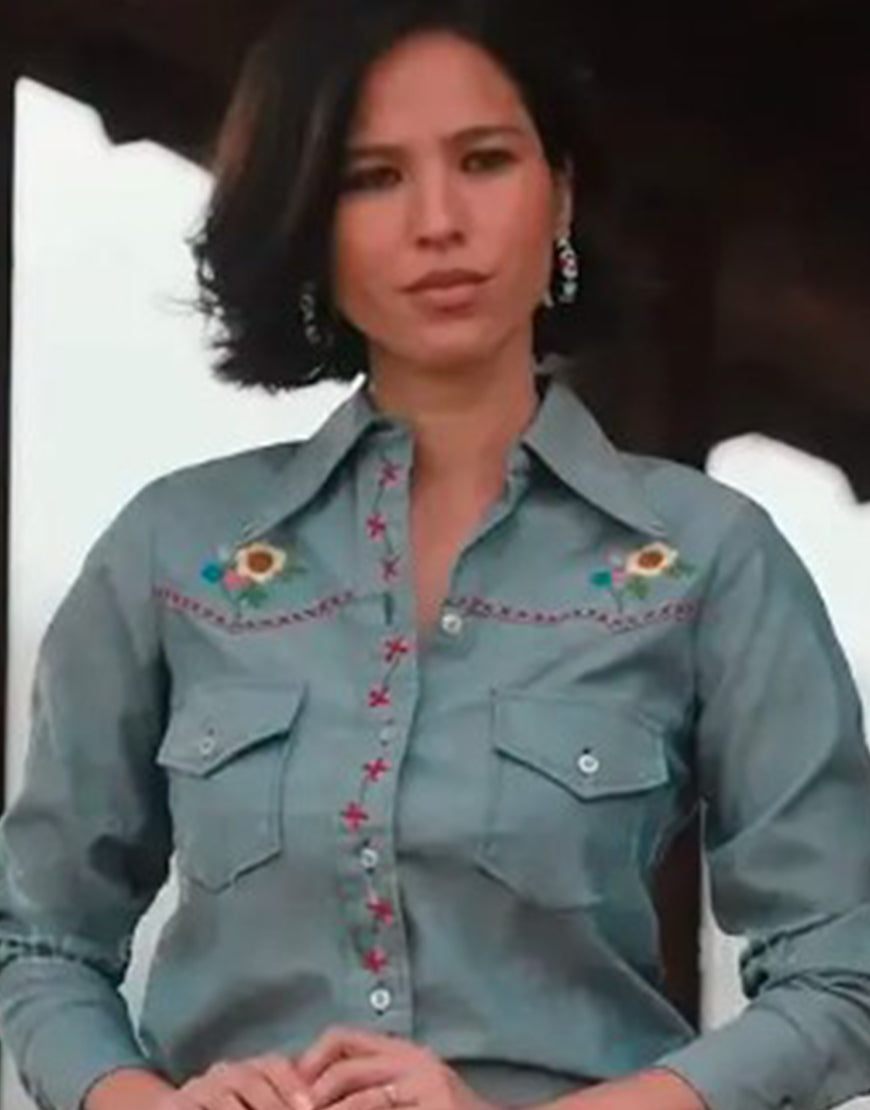Yellowstone S05 Monica Dutton Floral Shirt