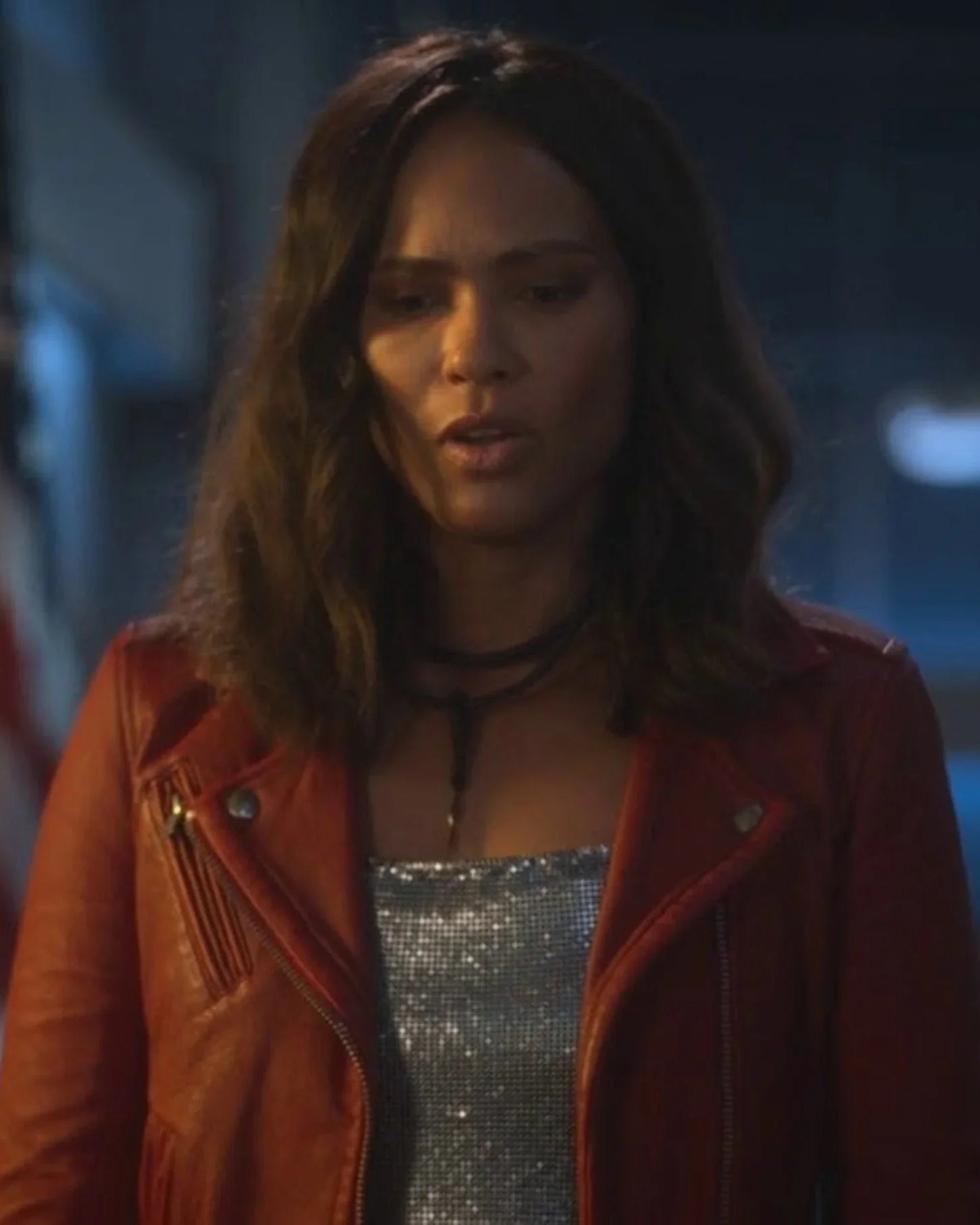 Lucifer Season One Mazikeen Red Leather Jacket