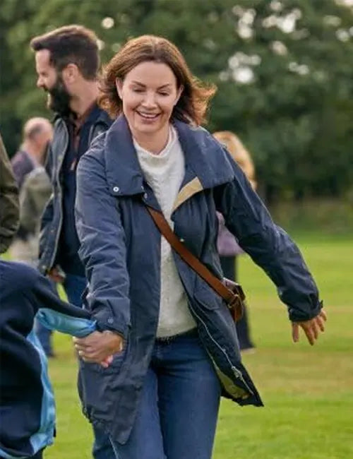 A Scottish Love Scheme Erica Durance Blue Jacket