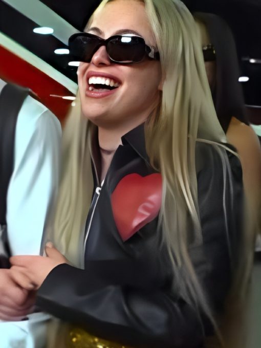 WWE Raw 2025 Gionna Daddio Red Hearts Leather Jacket