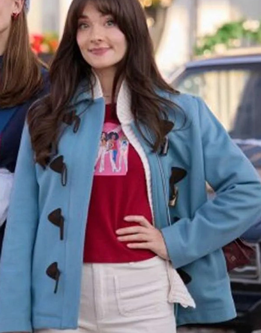 A ’90s Christmas 2024 Eva Bourne Blue Jacket