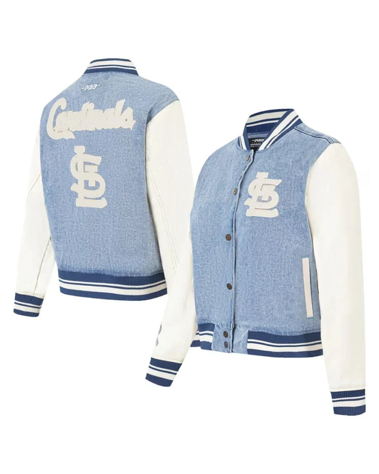 MLB St. Louis Cardinals Pro Standard Denim Varsity Jacket