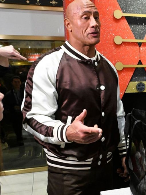 Dwayne Johnson Varsity Leather Jacket