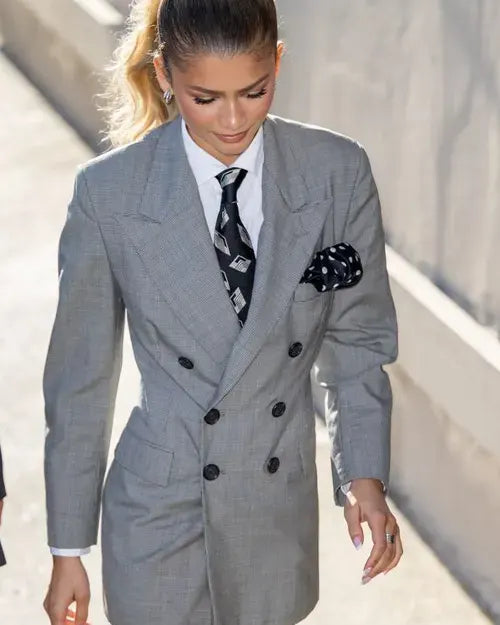 Zendaya Double-Breasted Blazer