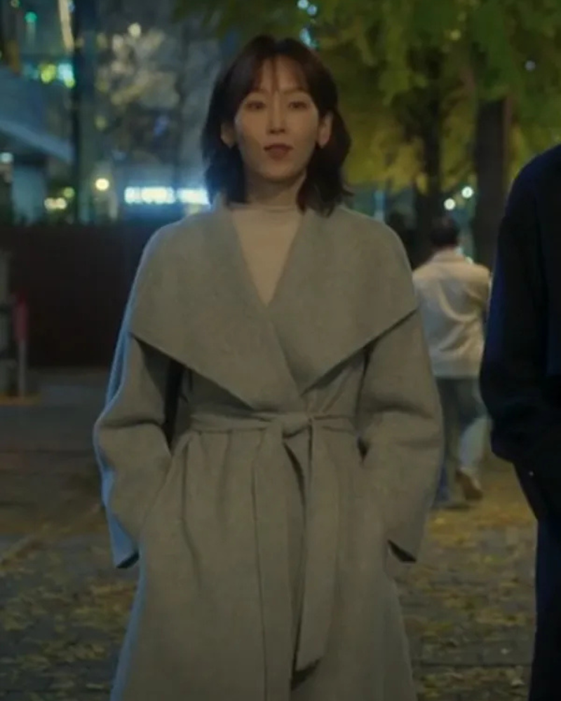 No In-ji The Trunk Tv Series Grey Wool Coat