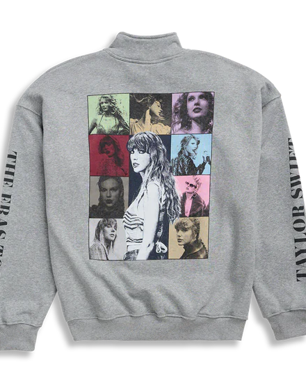 Taylor Swift The Eras International Tour Grey Quarter Zip