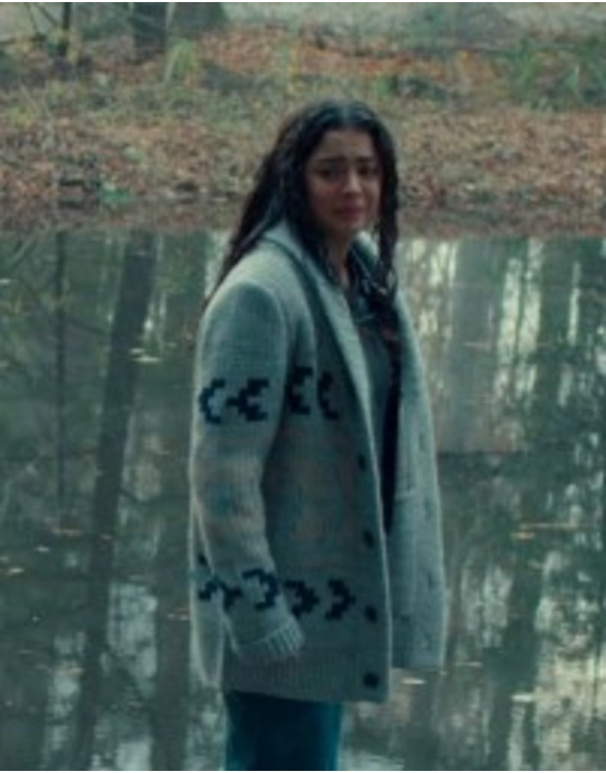 The Way Home S03 Alice Dhawan Grey Cardigan