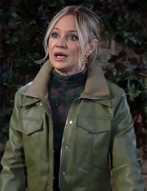 The Young and the Restless Sharon Newman Green Leather Jacket