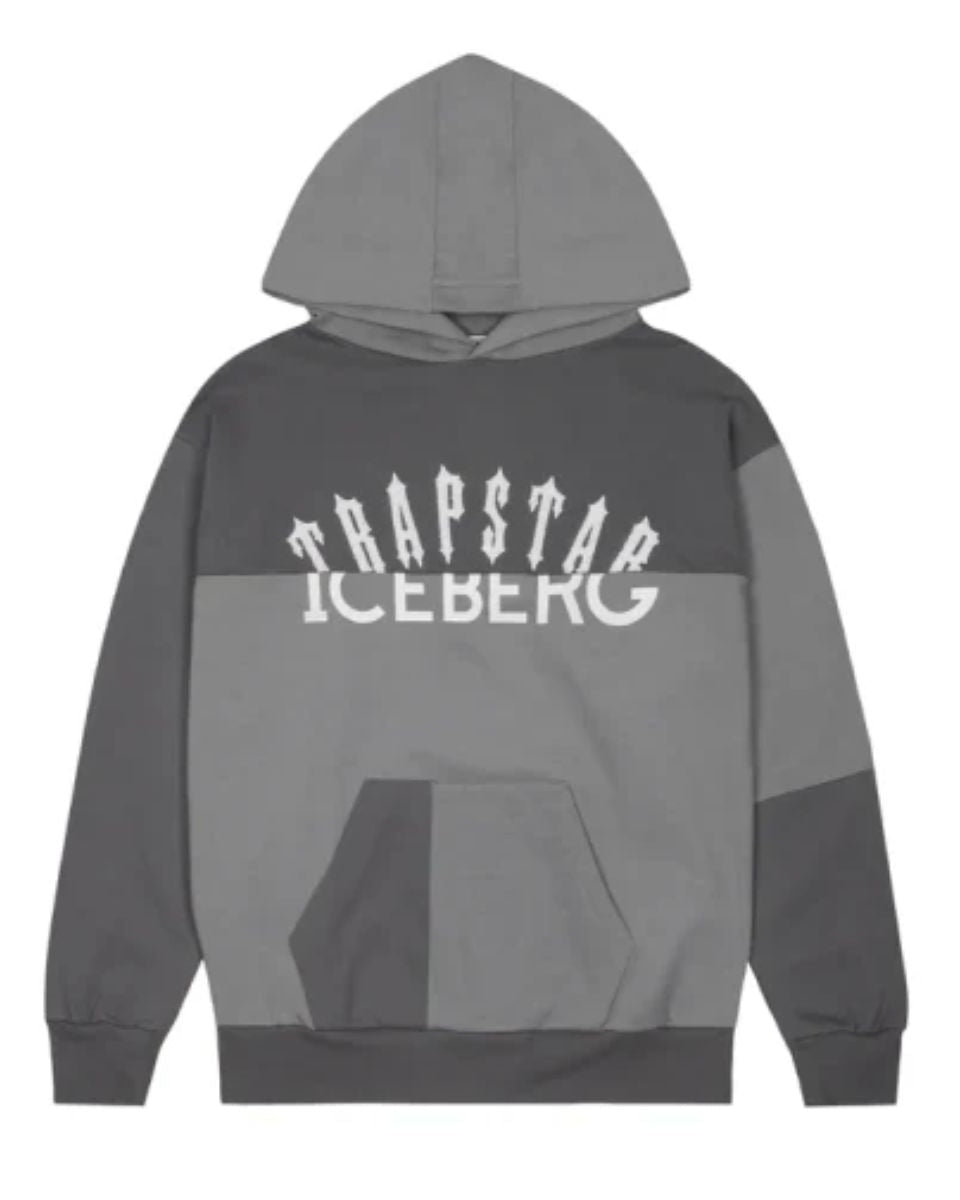 Trapstar Iceberg Two Logo Hoodie Grey