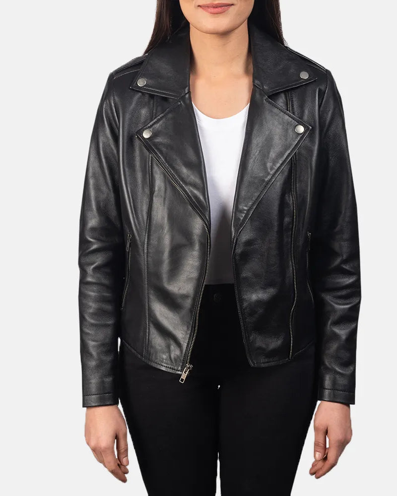 Women Leather Jacket in Black