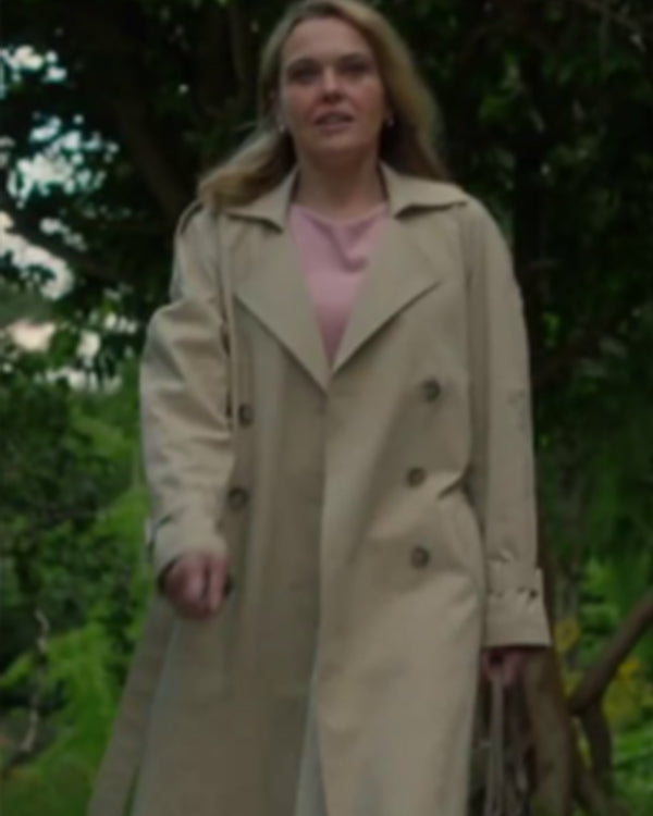 The Au Pair S01 Sally Bretton Beige Trench Coat