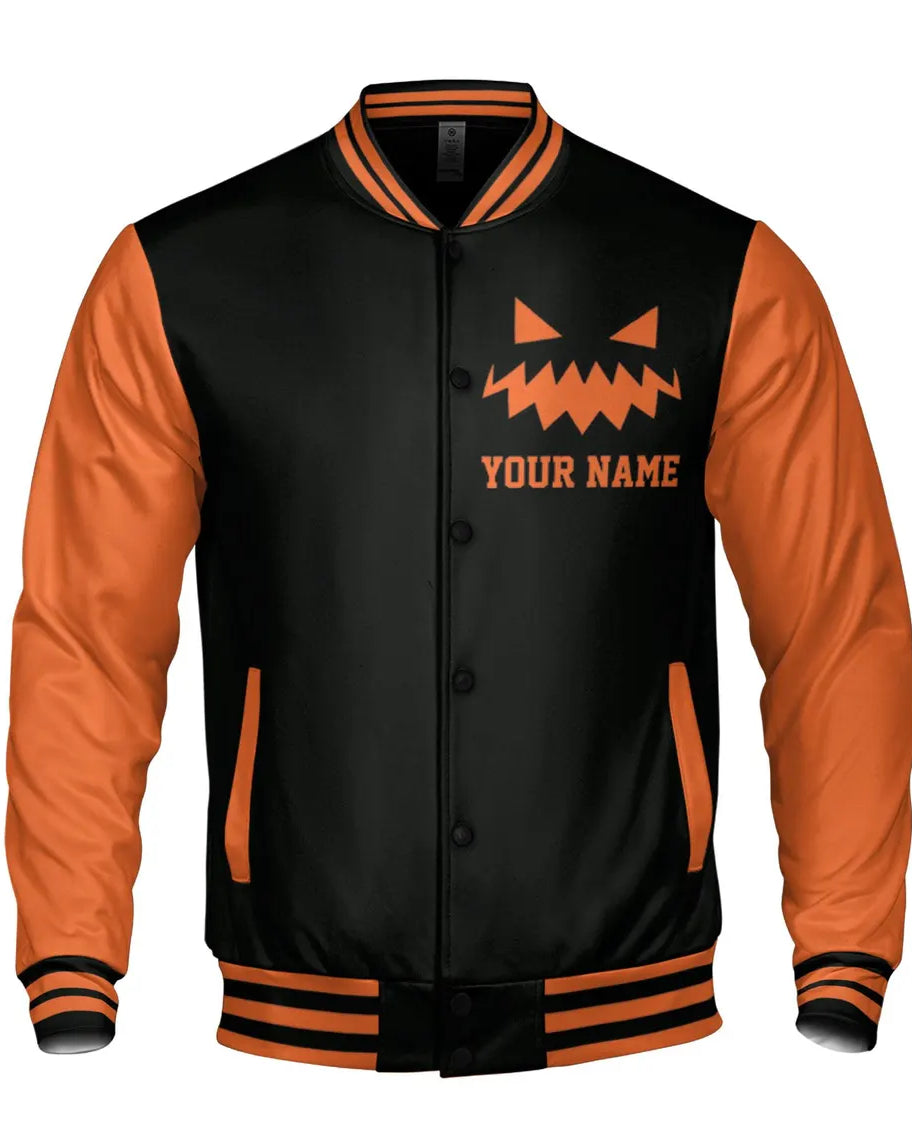 Custom Cosplay Pumpkin Halloween Week Orange Varsity