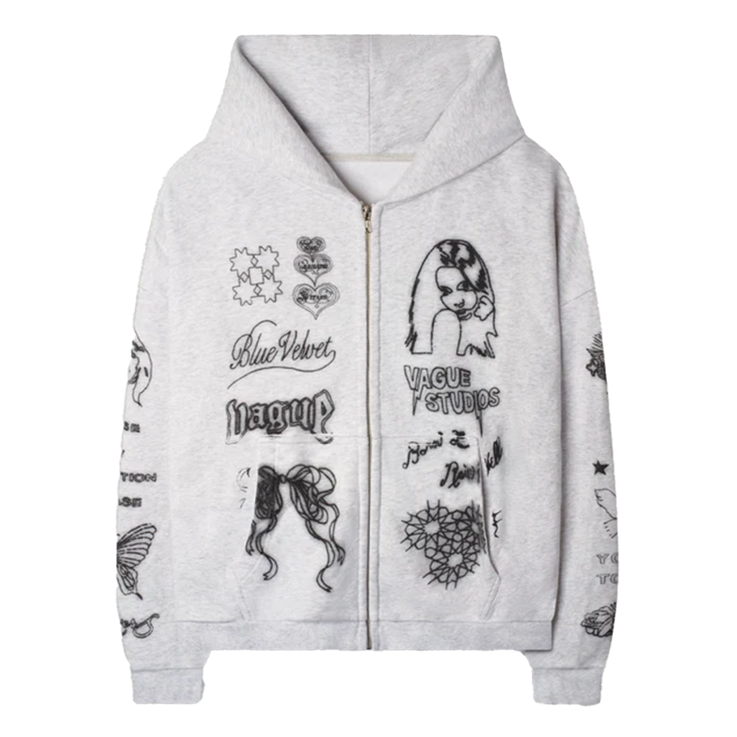 Vague Studios Skin Deep Zip Up Sweatshirt